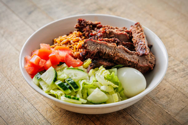 Beef Bowl African Food stock photo