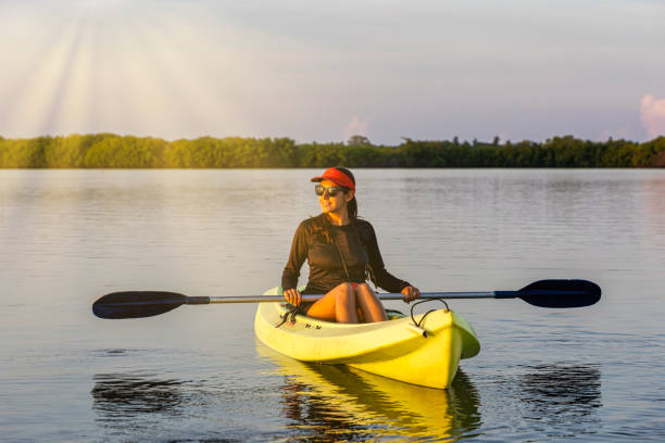 istock Mexican woman at kayak 1407606230