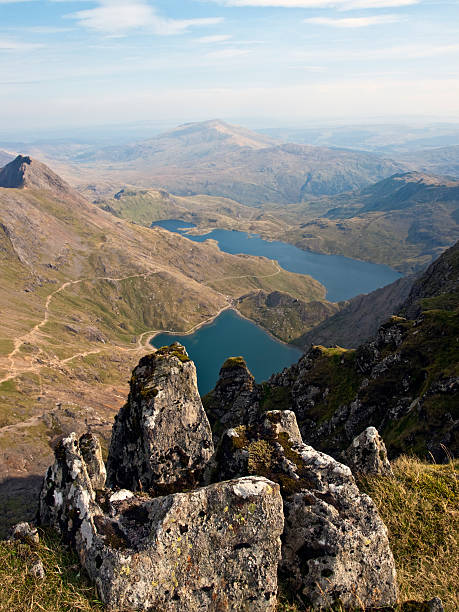 istock View of valley from Snowdon mountain Wales 140760793