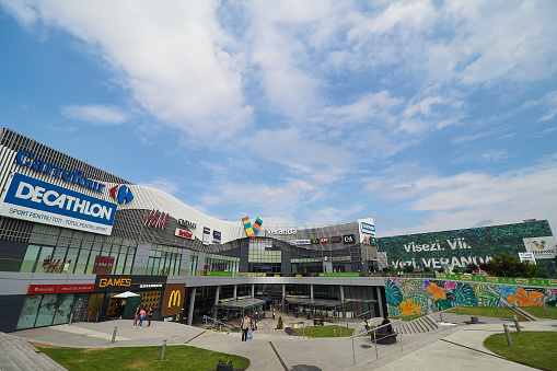 Bucharest, Romania - July 07, 2022: Veranda Mall, one of the indoor shopping center in Bucharest.