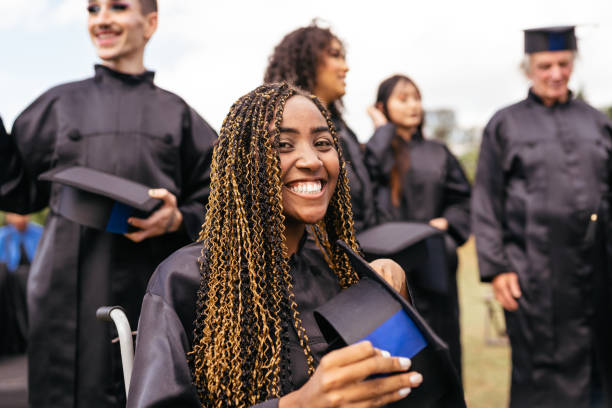 istock Young college woman graduated 1407609238