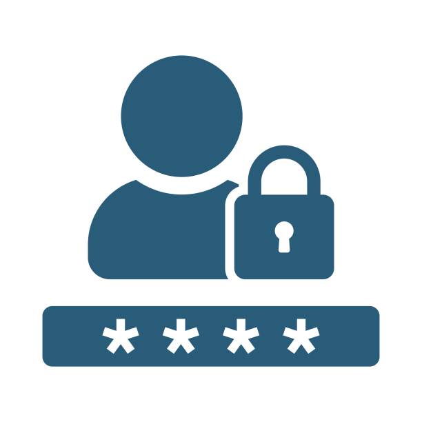 Forget password icon. Account protection, security key, danger warning, wrong password. Design element. Vector Forget password icon. Account protection, security key, danger warning, wrong password. Design element. Vector password stock illustrations
