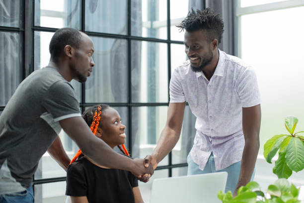 istock African business team on briefing, discussing ideas for new startup or project. 1407638271