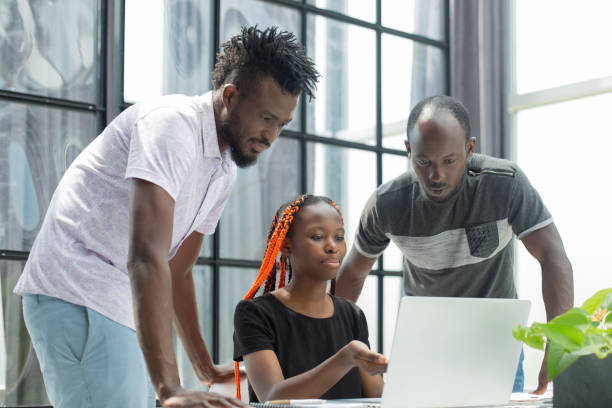 istock African business team on briefing, discussing ideas for new startup or project. 1407638399