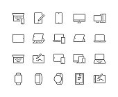 Line Personal Devices Icons