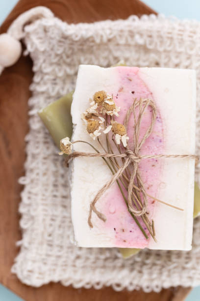 istock Handmade natural soap with herbal. 1407646659