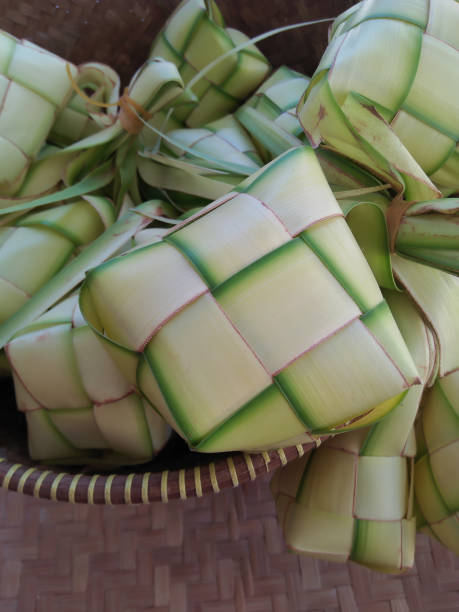 istock Ketupat is a traditional food served during EID Mubarak 1407652713