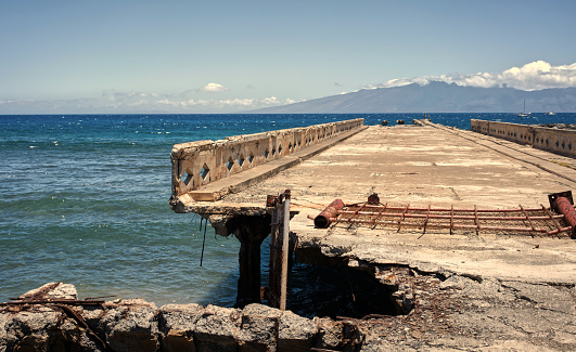 Abandoned pier near Lahaina, Maui