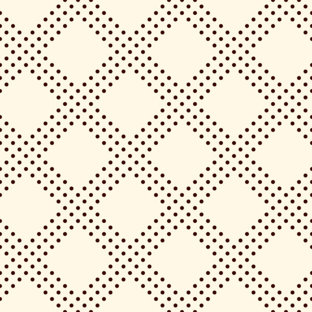 ilustrações de stock, clip art, desenhos animados e ícones de polka dot seamless pattern. repeated dotted diagonal stripes texture. round spots motif. mini circles abstract wallpaper - 5599