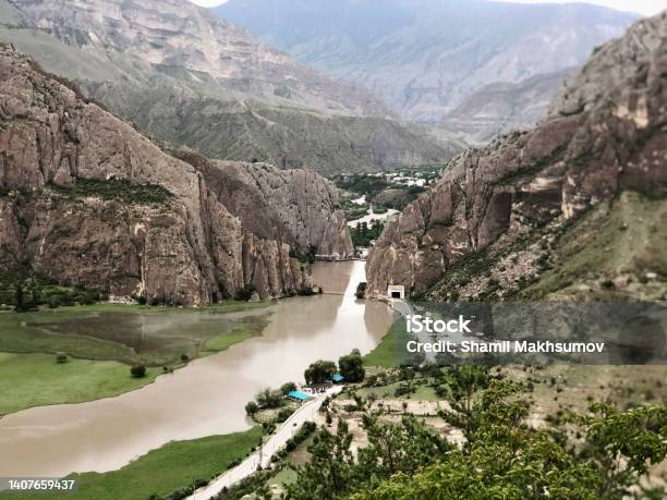 Село Хунзах Дагестанроссия Stock Photo - Download Image Now - Makhachkala, Andes, Beauty In Nature