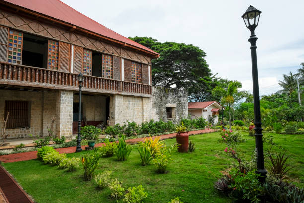 Lazi in Siquijor Island, Philippines Siquijor, Philippines - June 2022: The Lazi Church Convent is one of the largest convents built during the Spanish colonial era on June 22, 2022 in Lazi, Siquijor, Philippines. siquijor island stock pictures, royalty-free photos & images