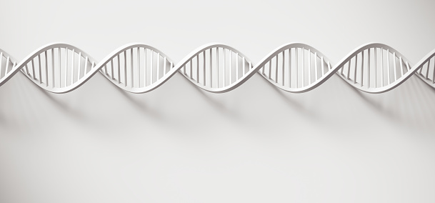 DNA Helix structure, Science and technology Background. 3d illustration.