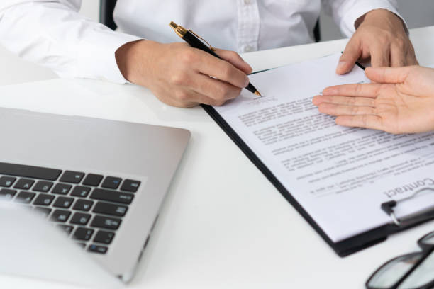 istock Busy Asian businessman working  at office. Close up. 1407660838