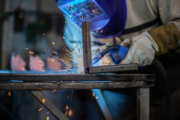 istock The welder processes the metal. 1407661742