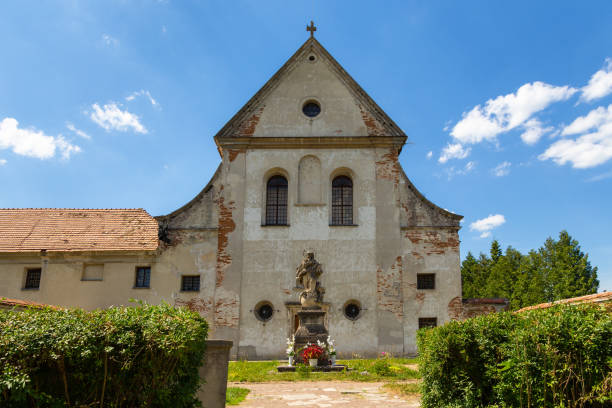istock Capuchin church and monastery in Olesko, Ukraine. 1407663003
