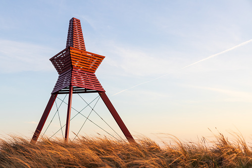 'Exegi Monumentum Aere Perennius' is the title of this sculpture in stainless steel created by Anne e Patrick Poirier in 1988 and located on the lawn next to the contemporary art centre 'Centro per l'arte contemporanea Luigi Pecci' in Prato (2 shots stitched)