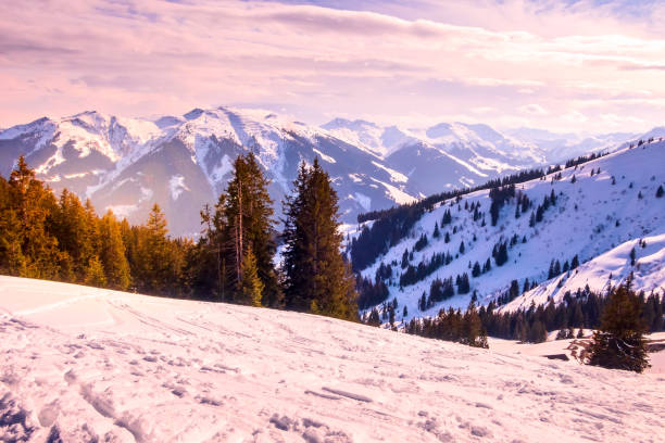 istock Panorama of snow mountains, Austria 1407668173