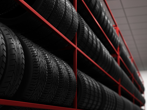 Tires in the storage