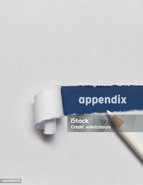 Appendix Blue Appendix Stock Photo - Download Image Now - Appendix, Blue, Color Image ...