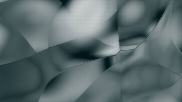 Closeup of Abstract Smooth Silver  fluid waves background with LED Texture. Liquid holographic colorful texture background. Highly-textured. High quality details