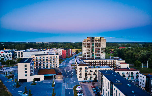 istock Mixed business and residential district 1407697229