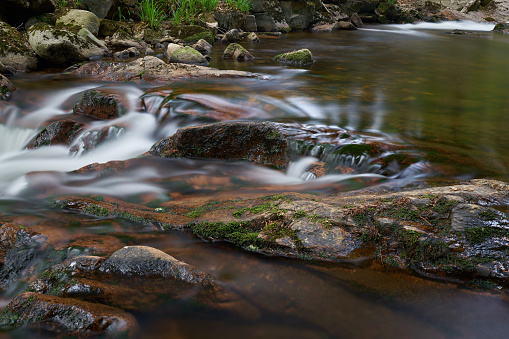 the river Ilse at Ilsenburg at the foot of the Brocken in the Harz National Park