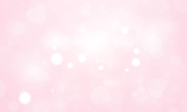 istock Abstract pink colorful bokeh light background for wedding vector magic holiday poster design. 1407698528
