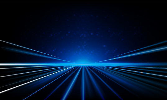 Abstract Speed Light Out Technology Background Hitech Communication ...