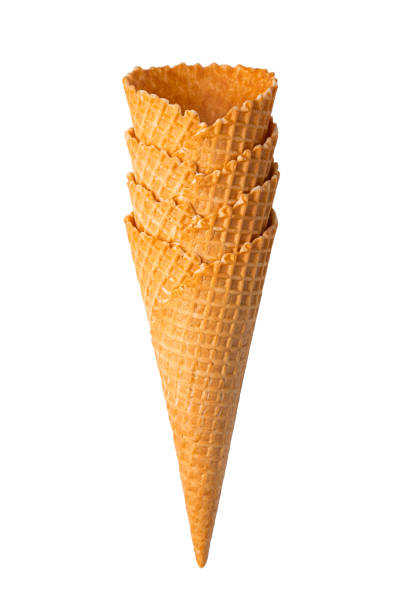 istock A stack of waffle cups is isolated on a white background. 1407701611