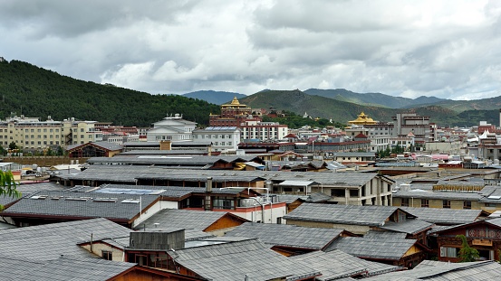 Shangri-la, Diqing Tibetan Autonomous Prefecture, Yunnan Province,  \nThere is an ancient city named Dukezong, which has a history of more than 1300 years. It is one of the ancient cities with fairly intact Tibetan dwellings in Tibetan areas of China.  Dukezong ancient city was an important meeting place for the cultural exchanges of various ethnic groups in Eastern Tibet in China, as well as an important post station on the ancient Tea horse Road.  It is now a famous tourist destination in China.