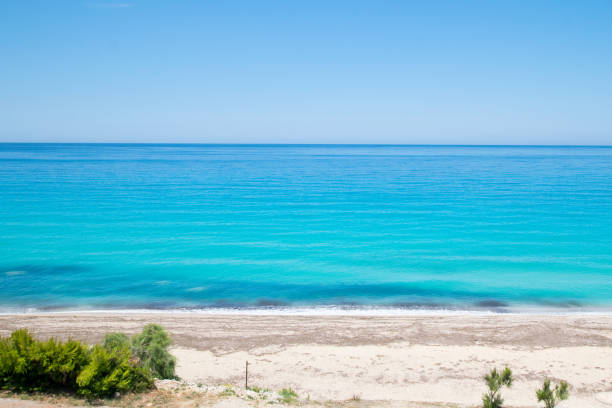 istock Turquoise sea at Lefkada island during summer in Greece 1407703698