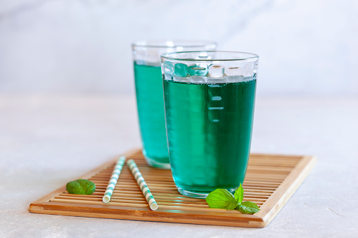 Diabolo menthe, french popular non-alcoholic cold drink