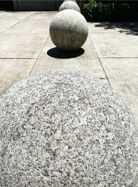 istock Landscape Architecture of Stone Balls in Courtyard 1407715886
