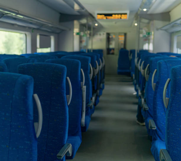 istock interior of commuter passenger train car 1407720927