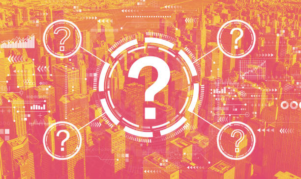 istock Question marks with the New York City 1407721413