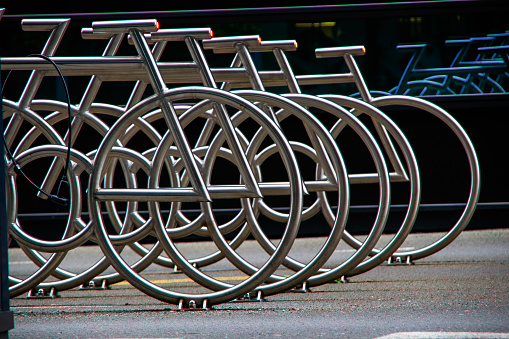 Bicycle parking in city centre