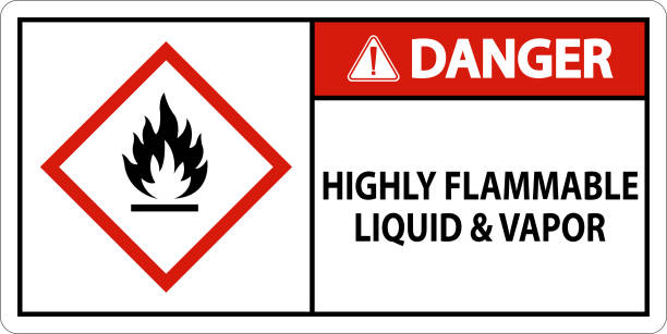 istock Danger Highly Flammable Liquid and Vapor GHS Sign 1407735875