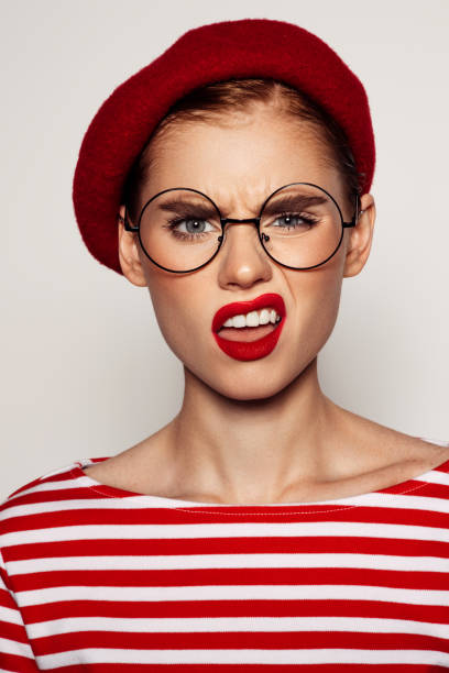 istock Beautiful emotional woman with bright make-up 1407737039