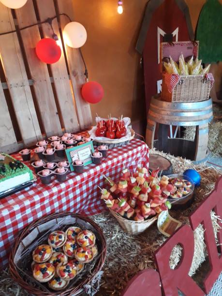 istock Western Ranch-style Party Decorations and Food 1407737372