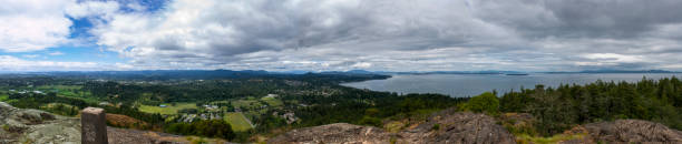 Mount Douglas Summit, Vancouver Island stock photo