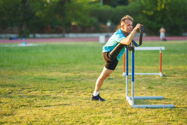 istock Amputee Athlete Training at the sports field 1407739519