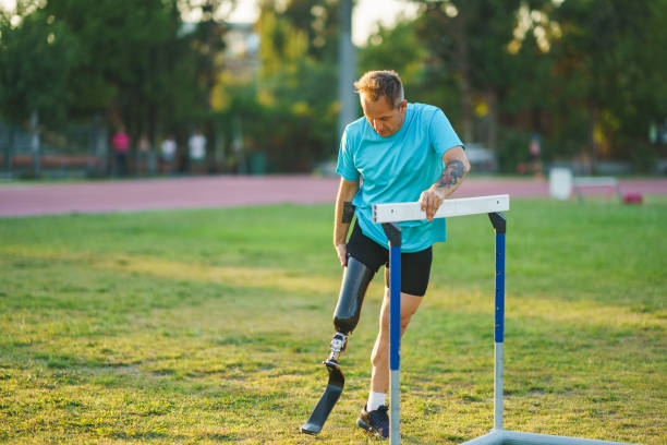 istock Amputee Athlete Training at the sports field 1407740082