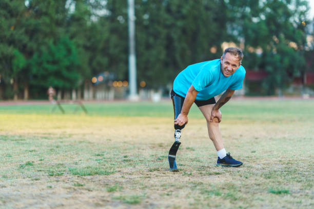 istock Amputee Athlete Training at the sports field 1407740203