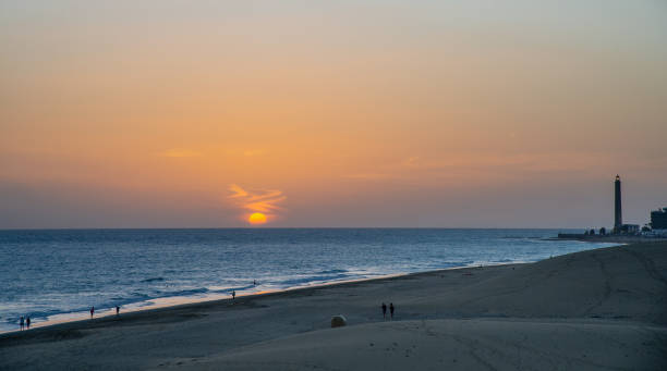 istock Sunset in canary island Maspalomas 1407745040