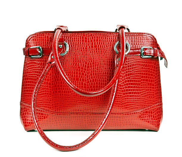 istock red leather ladies handbag 140774979