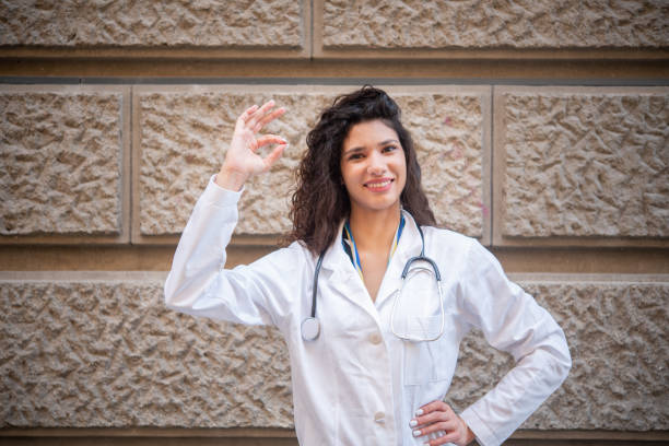 Portrait of female doctor