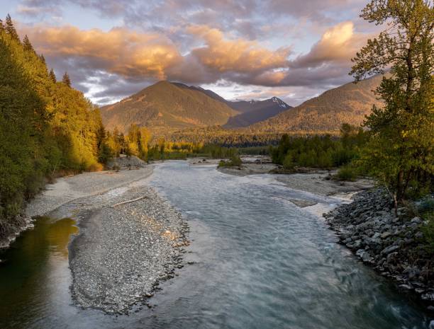 istock Chilliwack River and mountains in Chilliwack BRitish Columbia Canada 1407761509