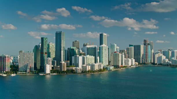 istock Lovely Morning in Miami - Aerial View 1407764933