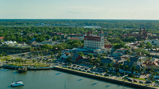 istock Aerial View of Historic District in St. Augustine, Florida 1407766812