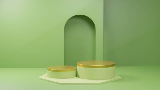 istock green earth elegant luxury 3d rendering podium 1407776040
